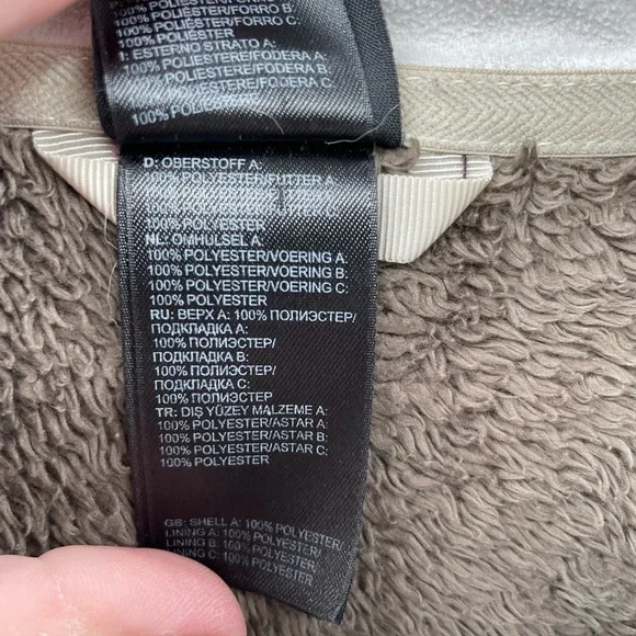 The North Face womans brown fuzzy gorpcore outdoor activewear jacket Medium - Picture 6 of 10